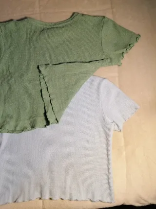 Pack 2 Crop Tops Pull&Bear Talla XS