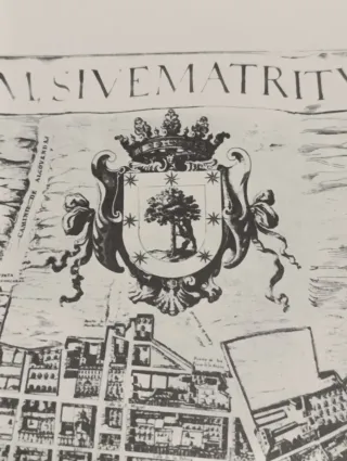 Mapa antiguo Villa de Madrid