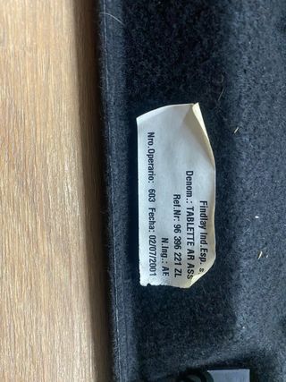 Bandeja maletero Citroen saxo vts