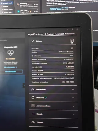 Portátil HP Pavilion 15-bc005ns batería muerta