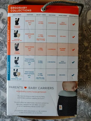 Mochila Ergobaby Adapt Negra