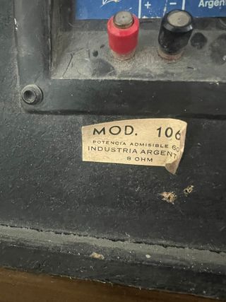 Altavoces Vintage Negro y Dorado