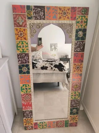 Espejo Pared Inspiración Árabe Multicolor