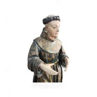 San Antonio antiguo figura religiosa
