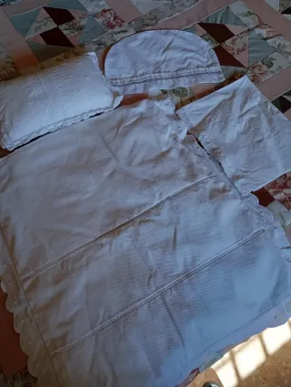 Funda para cochecito de bebé blanca