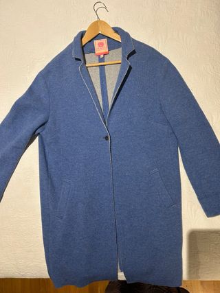 Chaqueton de mujer, de lana azul Talla 42