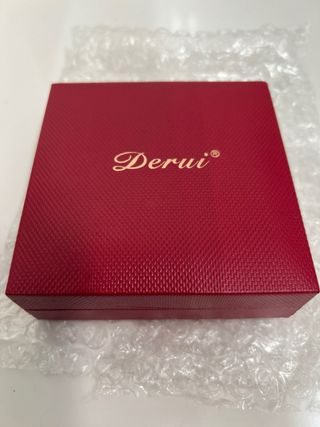 Mechero Derui Rojo Dorado