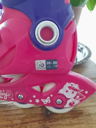 Patines Oxelo niña rosas y morados