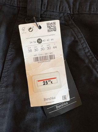 Pantalon cargo negro a estrenar