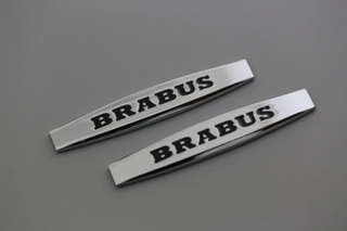 EMBLEMA LOGO MERCEDES BRABUS CROMADO