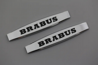 EMBLEMA LOGO MERCEDES BRABUS CROMADO