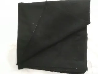 Tela de lana moar negro