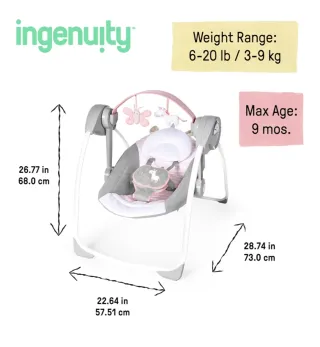 Ingenuity, Columpio Compacto y Plegable