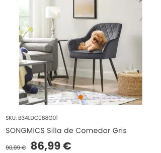 SONGMICS Silla de Comedor