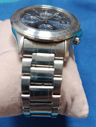 Reloj Longines Admiral Cronógrafo Azul