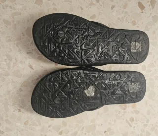 Chanclas 46 negro 12 13 hombre sandalia Flip flop