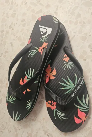 Chanclas 46 negro 12 13 hombre sandalia Flip flop