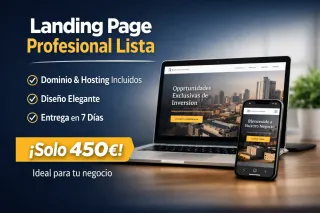 Landing Page para tu negocio en 7 días .