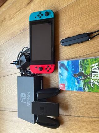 Nintendo Switch 1 sin usar con juego Zelda