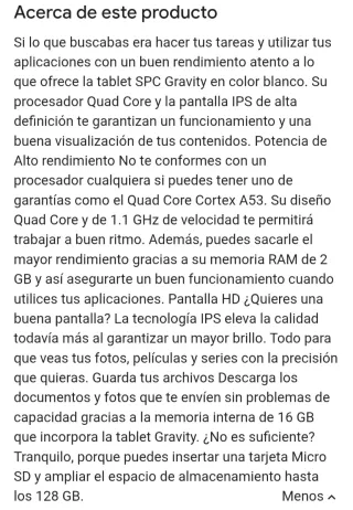 TABLET SPC GRAVITY 16/2Gb 4G IPS HD 10.1"