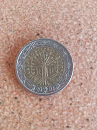 Moneda 2€ Francia 2001