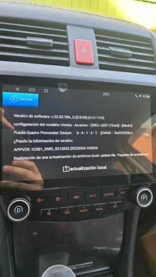 Pantalla android para honda accord 7th CL/CN 2x32