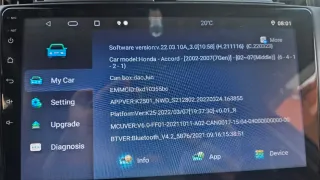 Pantalla android para honda accord 7th CL/CN 2x32