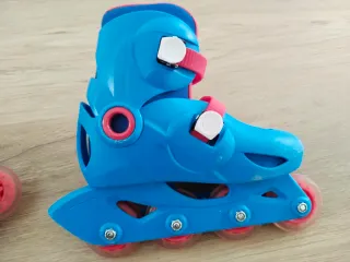 Patines linea niños Oxelo Ajustable 3 tallas Azul