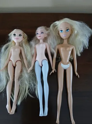 Set 3 bambole della Disney da collezione.