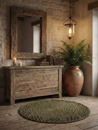 Alfombra de ganchillo 92 cm de diámetro