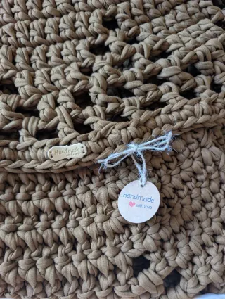 Alfombra de ganchillo 92 cm de diámetro