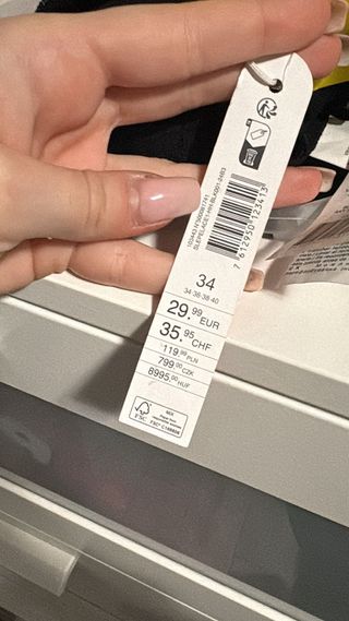 leggings Flur, pizzo trasparenti con mutandina