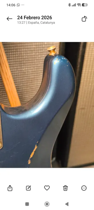 Fender Strat CS 1956 Relic '13 Lake Placid Blue