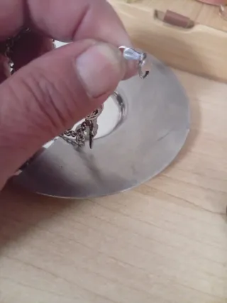 Preciosa pulsera de plata con abalorios