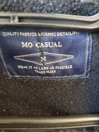 Abrigo de paño azul marino talla M