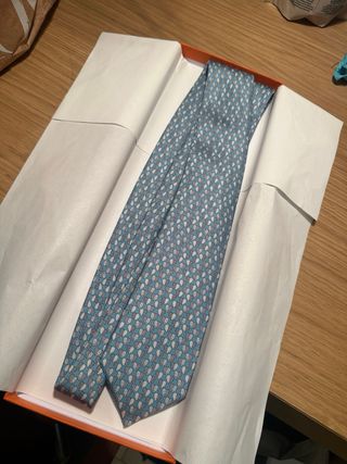Corbata HERMÈS azul