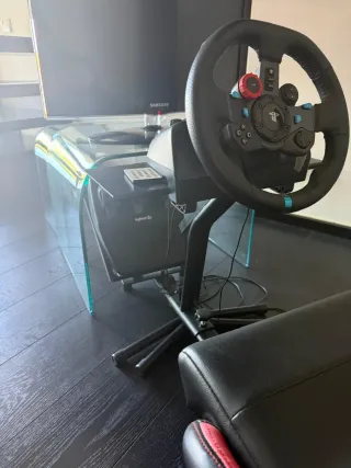 Volante y Asiento Simulador Conducción