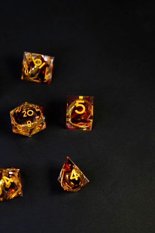 Set 7 Dadi "The Lord of the Dice" Dados D&D dnd