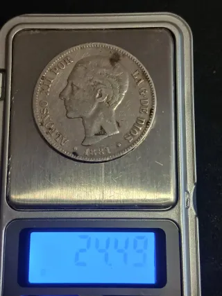 4 Monedas Españolas de Plata