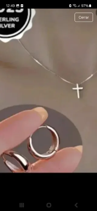 Conjunto Plata de Ley: Gargantilla y Pendientes