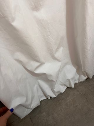 Falda Larga Blanca Stradivarius Talla M Boho