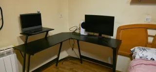 Mesa Gaming L Negra Nueva Sin Abrir