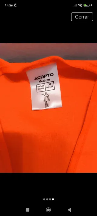 Chaleco Seguridad Naranja CAPTO