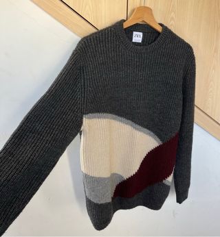 Jersey Zara estampado retro.