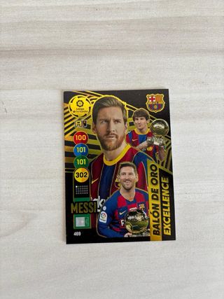 Cromo Adrenalyn Messi Balón de Oro Excellence