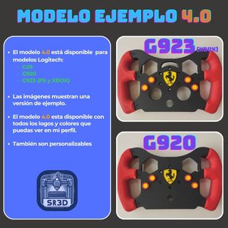 Volante F1 Mod Logitech G29 G920 G923