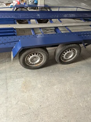 Remolque Portacoches Plataforma Azul