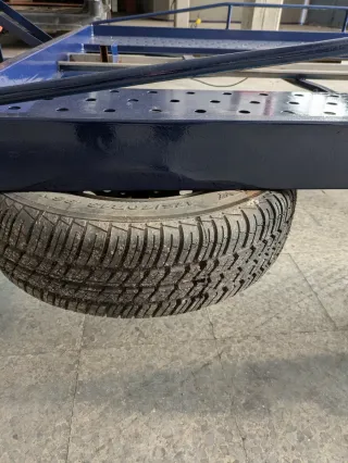 Remolque Portacoches Plataforma Azul