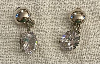 Orecchini Cristalli Swarovski Argento Bianco