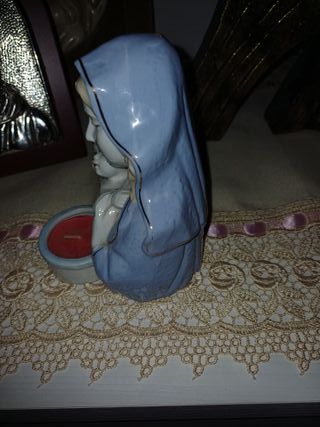 Madonna con bambino porta candela